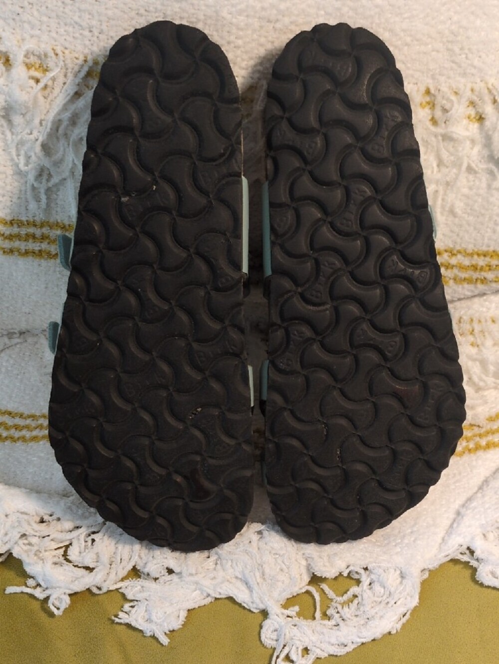 Birkenstock women's Light Blue Crisscross Buckle Sandals - Picture 4 of 5
